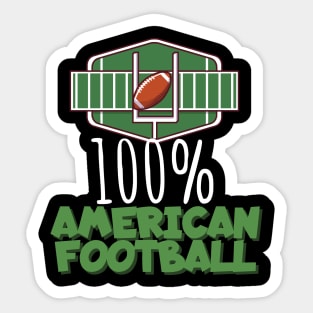 100% American football Sticker